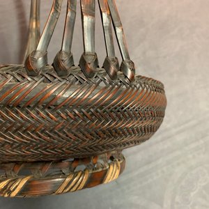 Eleven Japanese bamboo ikebana baskets including three signed examples, Meiji/Showa, 19/20th C. — 照片 51