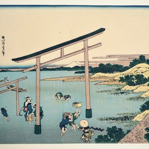 Eleven Japanese woodblocks, incl. works by Hokusai, 19/20th C. — photo 15