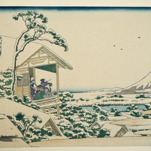 Eleven Japanese woodblocks, incl. works by Hokusai, 19/20th C. — photo 8