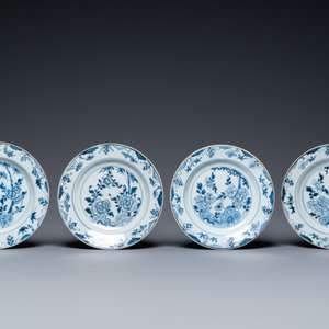 Elf Chinese blauw-witte borden, Kangxi en later — foto 5