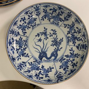 Elf Chinese blauw-witte borden, Kangxi en later — foto 9
