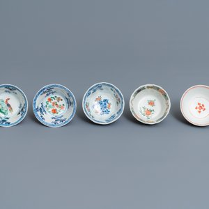 Elf Chinese famille verte koppen en schotels, Kangxi — foto 8