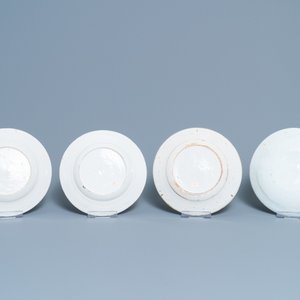 Elf polychrome Delftse borden, 18e eeuw — foto 5