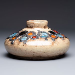 Elisabeth Vandeweghe (1946) for Perignem: a mid-century polychrome vase, 20th C. — foto 2