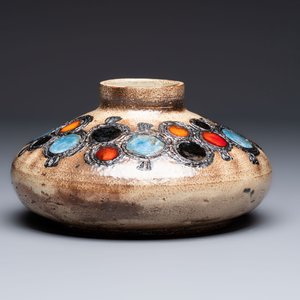 Elisabeth Vandeweghe (1946) for Perignem: a mid-century polychrome vase, 20th C. — foto 4