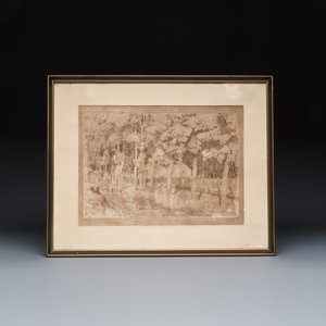 Emile Claus (1849-1924): 'Drève ensoleillée', colour lithograph — photo 2