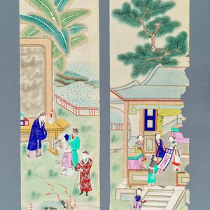Ensemble de 24 peintures chinoises sur papier de riz, 19/20ème — photo 11