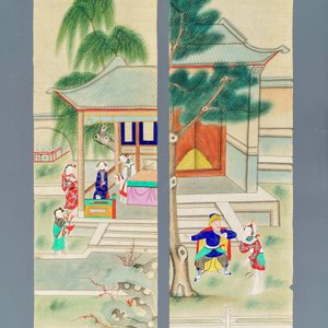 Ensemble de 24 peintures chinoises sur papier de riz, 19/20ème — photo 7