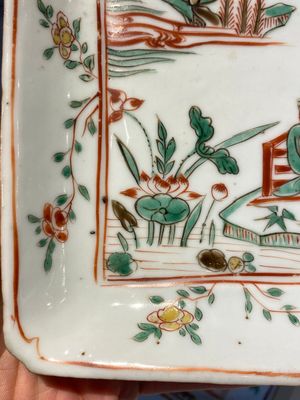 Ensemble de cinq coupes de forme carrée en porcelaine de Chine wucai ko-sometsuke pour le marché japonais, époque Transition — photo 27