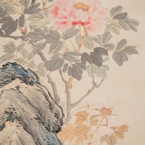 Feng Chaoran 馮超然 (1882-1954) and Jiang Hanting 江寒汀 (1904-1963): 'Peony' and 'Two squirrels on the persimmon tree', ink and colour on paper — foto 4
