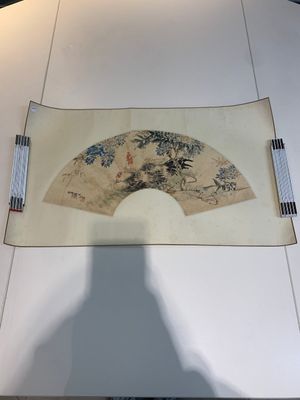 Feng Chaoran 馮超然 (1882-1954) and Wang Xuetao 王雪濤 (1903-1982): 'Two fans', ink and colour on paper — photo 1