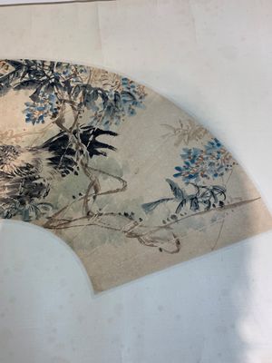 Feng Chaoran 馮超然 (1882-1954) and Wang Xuetao 王雪濤 (1903-1982): 'Two fans', ink and colour on paper — photo 5