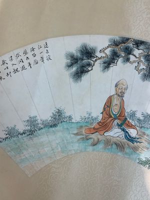 Feng Chaoran 馮超然 (1882-1954) and Wang Xuetao 王雪濤 (1903-1982): 'Two fans', ink and colour on paper — photo 9