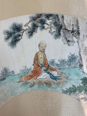 Feng Chaoran 馮超然 (1882-1954) and Wang Xuetao 王雪濤 (1903-1982): 'Two fans', ink and colour on paper — photo 10