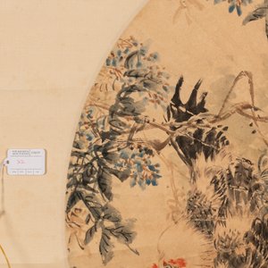 Feng Chaoran 馮超然 (1882-1954) and Wang Xuetao 王雪濤 (1903-1982): 'Two fans', ink and colour on paper — photo 5