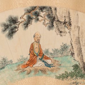 Feng Chaoran 馮超然 (1882-1954) and Wang Xuetao 王雪濤 (1903-1982): 'Two fans', ink and colour on paper — photo 9