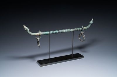 Ferrure de palanquin en bronze, Khmer, Cambodge ou Thaïlande, probablement époque Angkor, 13ème