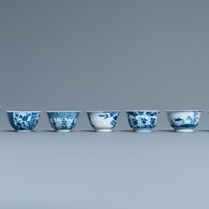 Fifteen Chinese blue and white cups and eighteen saucers, Kangxi — 照片 9