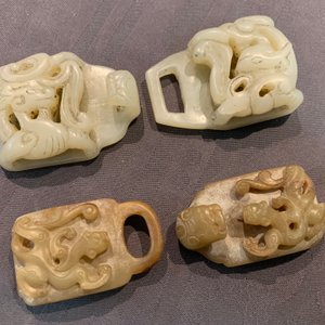 Fifteen Chinese jade and hardstone carvings, 19/20th C. — 照片 7