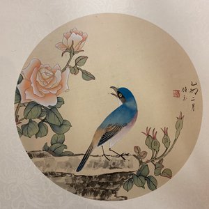 Fifteen various Chinese drawings for fans and illustrations, 20th C. — photo 11