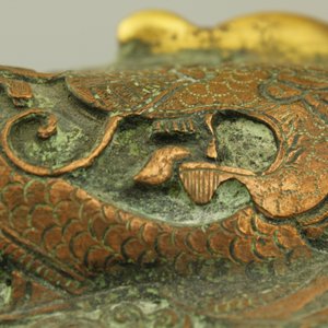 Figure de Bouddha Amoghasiddi en bronze doré incrusté de corail et de turquoise, 18e-19e — photo 13