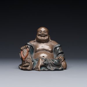 Figure de bouddha en laque de Foochow ou Fuzhou au socle, Chine, ca. 1900 — photo 3