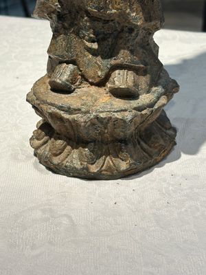 Figure de moine en fonte dorée, Chine, Ming — photo 5