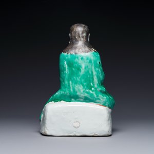 Figure de Zhen Wu en porcelaine de Chine wucai, Ming — photo 4