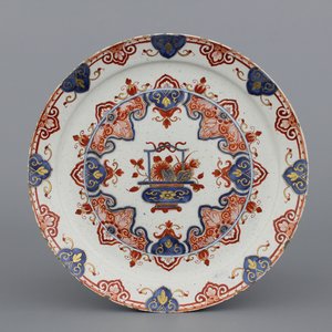 Fijn Delfts doré bord, ca 1720 — foto 1