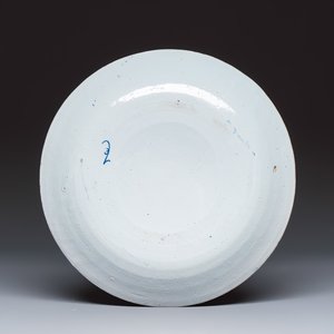 Five blue and white Dutch Delft plates — photo 5
