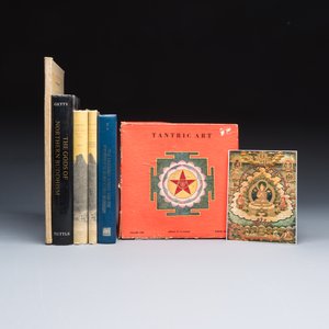 Five books on Chinese and Japanese Buddhism and a boxed set of Tantric art cards — photo 1