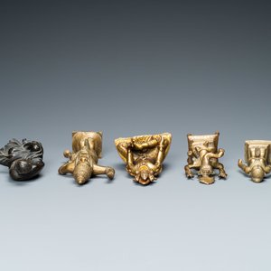 Five bronze figures, India, Japan and Tibet, 19/20th C. — photo 6