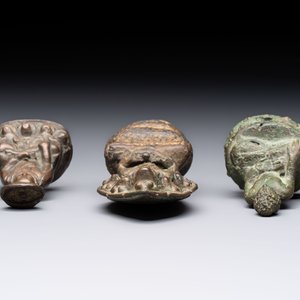 Five bronze figures of deities, Southeast Asia, 19th C. and earlier — 照片 12