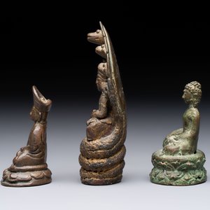 Five bronze figures of deities, Southeast Asia, 19th C. and earlier — 照片 9
