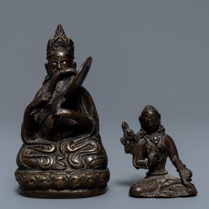 Five bronze votive Buddhist objects, Tibet and Nepal, 18/19th C. — 照片 20