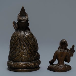 Five bronze votive Buddhist objects, Tibet and Nepal, 18/19th C. — 照片 22