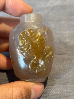 Five Chinese agate snuff bottles, 19/20th C. — foto 4