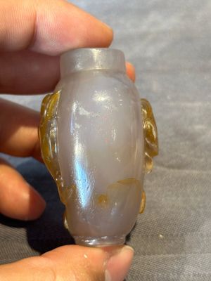 Five Chinese agate snuff bottles, 19/20th C. — foto 5
