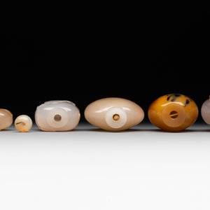 Five Chinese agate snuff bottles, 19/20th C. — foto 6