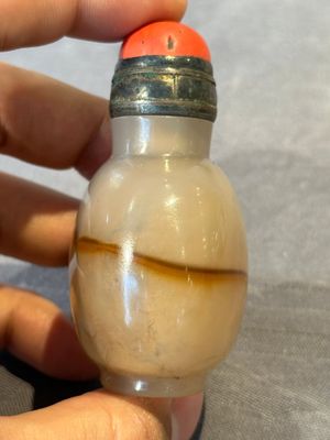 Five Chinese agate snuff bottles, 19/20th C. — foto 16