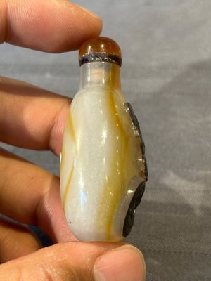 Five Chinese agate snuff bottles, 19/20th C. — foto 3