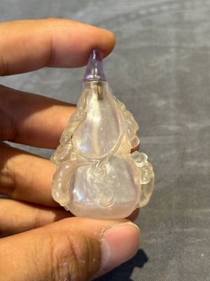 Five Chinese amethyst animal-form snuff bottles, 19/20th C. — photo 12