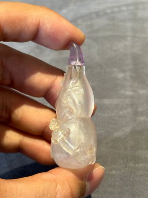Five Chinese amethyst animal-form snuff bottles, 19/20th C. — photo 15
