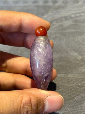 Five Chinese amethyst animal-form snuff bottles, 19/20th C. — photo 18