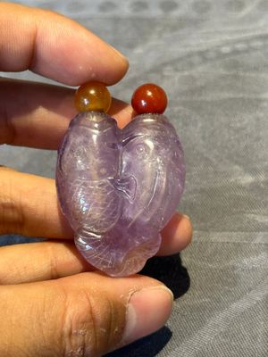 Five Chinese amethyst animal-form snuff bottles, 19/20th C. — photo 19
