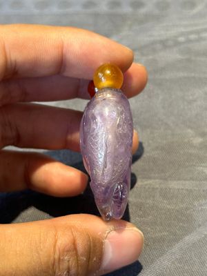 Five Chinese amethyst animal-form snuff bottles, 19/20th C. — photo 20