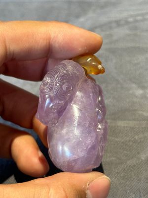 Five Chinese amethyst animal-form snuff bottles, 19/20th C. — photo 25
