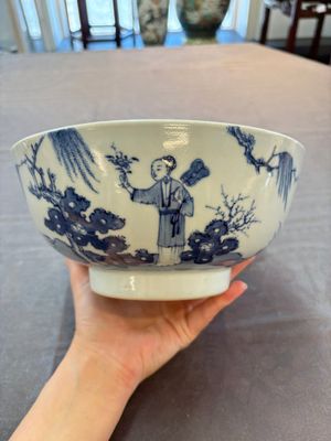 Five Chinese blue and white bowls, Kangxi and later — 照片 3