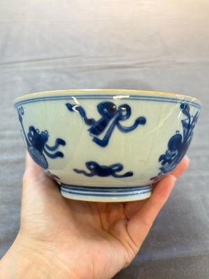 Five Chinese blue and white bowls, Kangxi and later — 照片 32