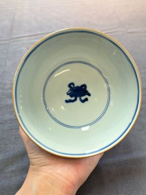 Five Chinese blue and white bowls, Kangxi and later — 照片 34